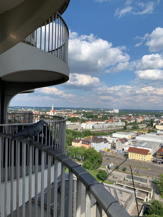 Appartment Im Hotelturm Augsburg Exterior foto